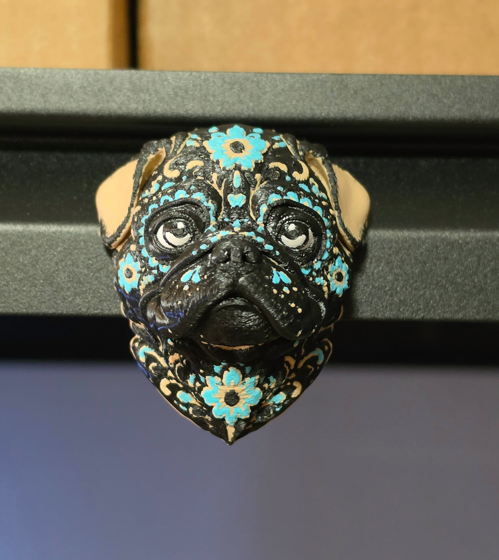 SugarSkull Pug Magnet